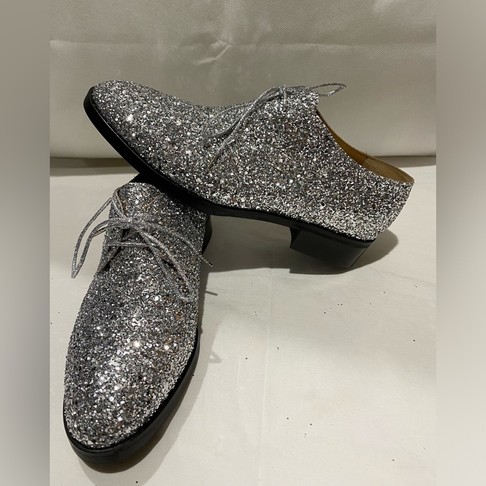 Raoul silver glitter shoes